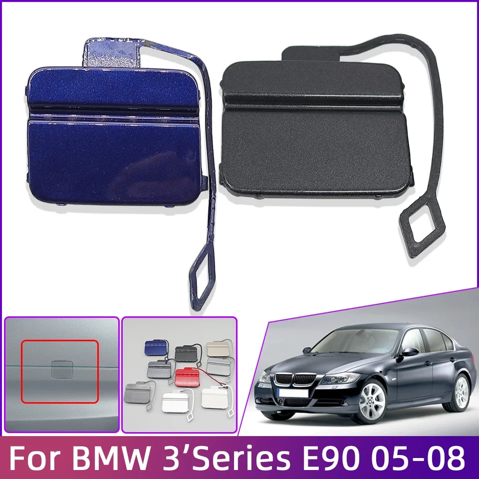 

Rear Bumper Towing Eye Cover For BMW 320 323 325 328 330 E90 2005-2008 Painted Hauling Tow Hook Trailer Cap Lid Car Accessories