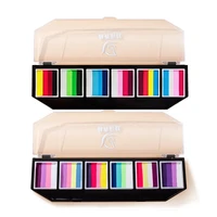 Professional Cosmetic Makeup Face Paint Palette 6-Color Split Face Body Paint Palette For Kids And Adult 2