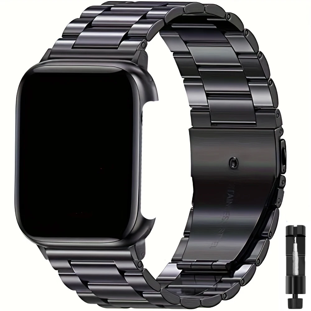 Stainless Steel Strap For Apple Watch Band Series 11/10/9/8/7/6/5/4/3/SE 3 thumbnail 10