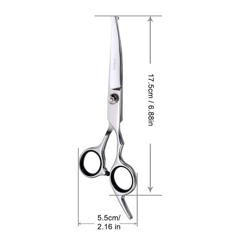 1PC Up Curved Pet Grooming Scissors Right And Left Hand Dog Grooming Hair Shears Professional Hairdressing Scissors dog grooming scissors hairdressing scissors