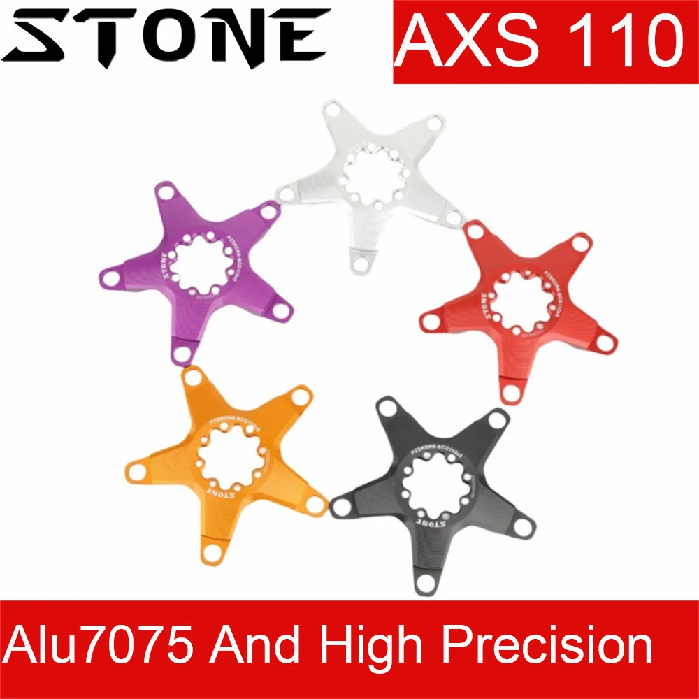 Adaptador De Plato Spider De Aluminio Negro, De 8 Tornillos A BCD110, Compatible Con Sram Force Red Rival AXS QURAQ