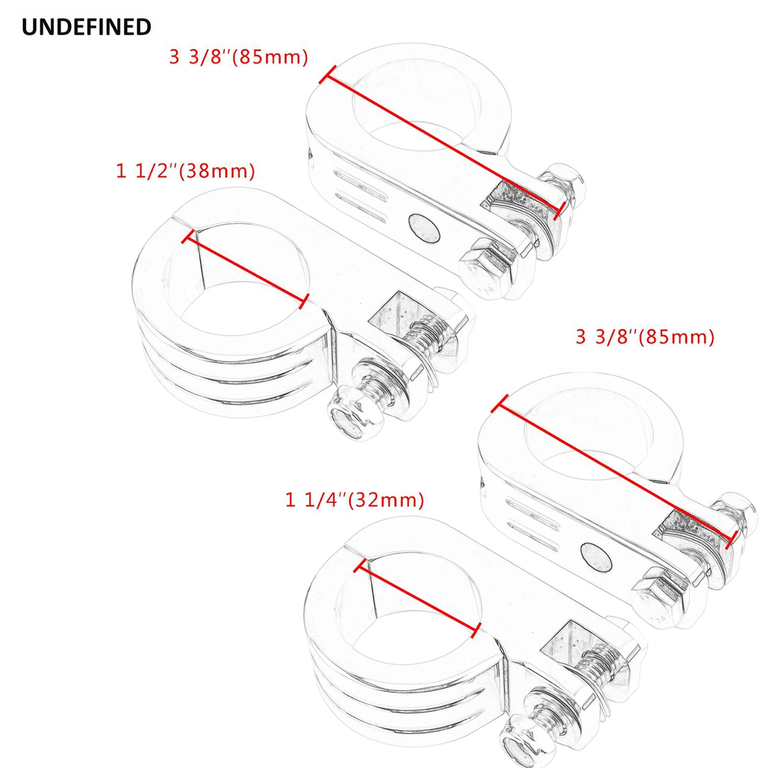 Motorcycle Footrests Chrome Motorcycle Highway Foot Pegs Footrest 32 38mm Engine Guard Footpeg For Harley Touring RoadKing Sportster 883 Softail Dyna