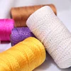 1Pc 110g Summer Light Ice Nylon Silk Thread Crochet Yarn For DIY Crochet Bag Hat Shoes hand knitting yarn doll amigurumi slipper 2