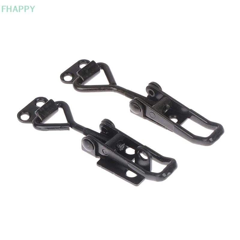 Description Picture 3 of itemToggle Latch Catch Toggle Clamp Adjustable Cabinet Boxes Lever Handle Lock Hasp For Home Sliding Door  Black Quick Clamp