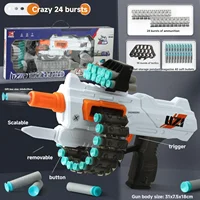 Belt-fed continuous-fire soft bullet gun boy gift wind and flame XH919 institutional gift toy 1