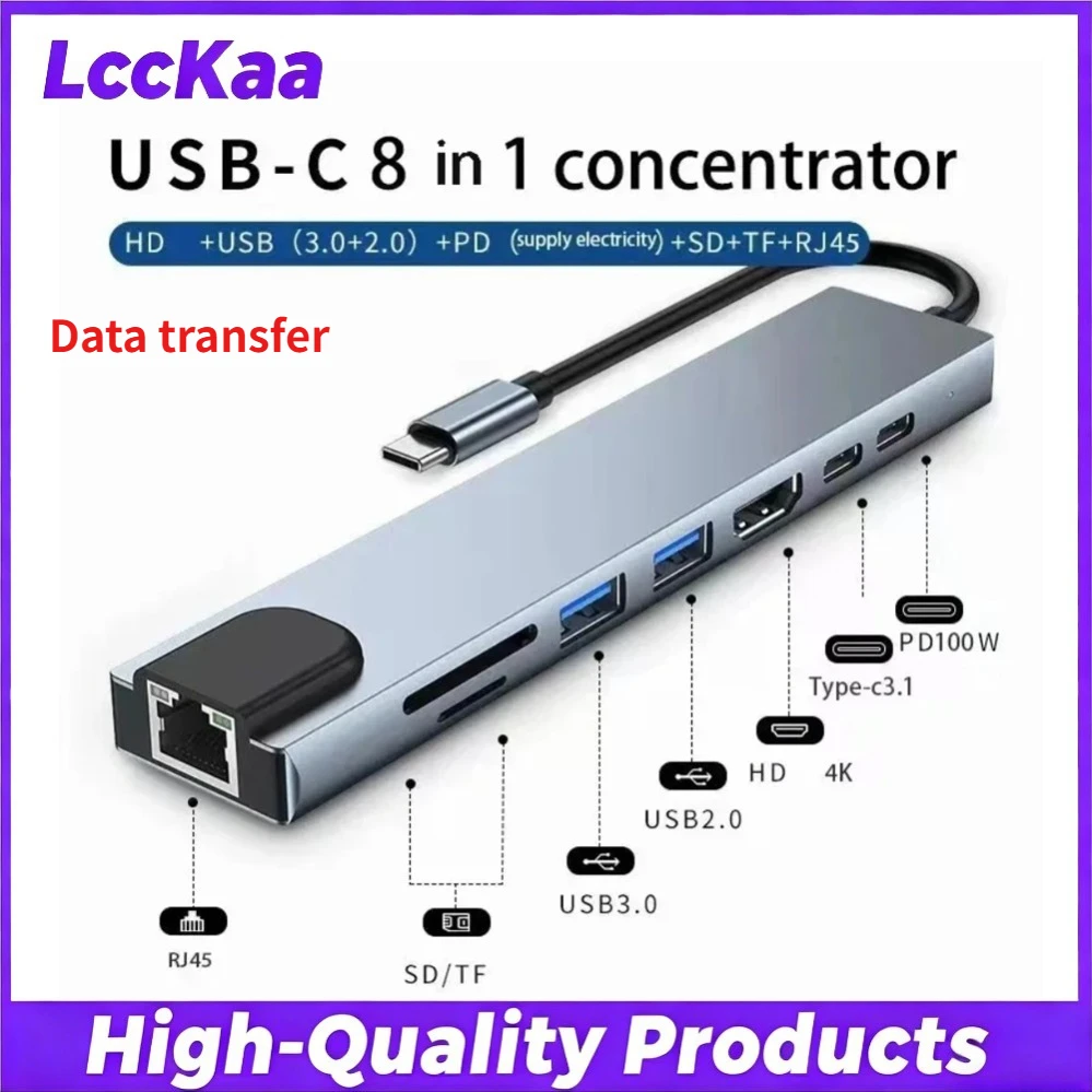 Universal Multifunctional USB-C Hub with 4K HDMI and Fast Charging