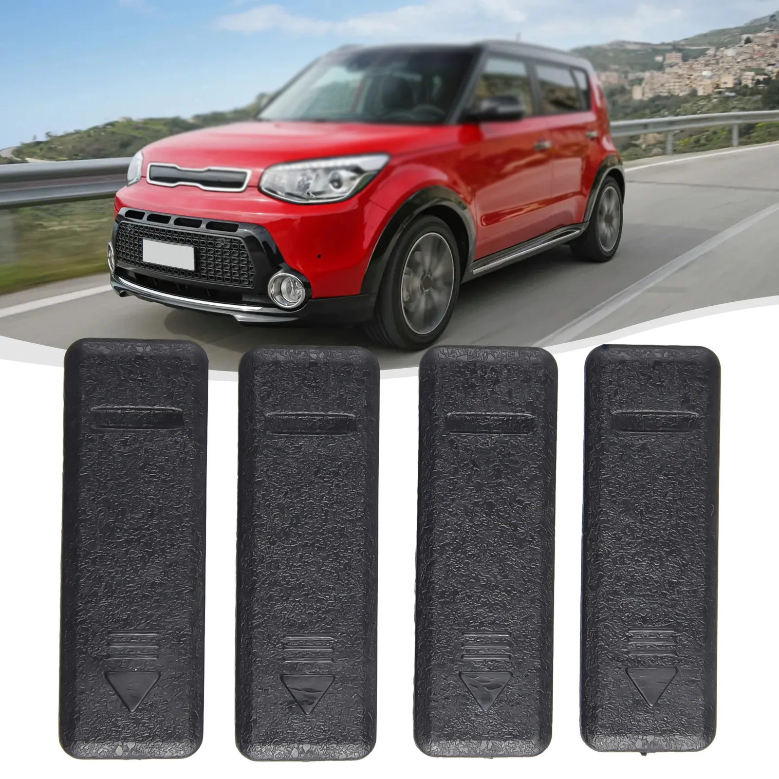 Rear Bumper End Caps For 2014-2016 Kia Soul – Set Of 2 Primed Plastic