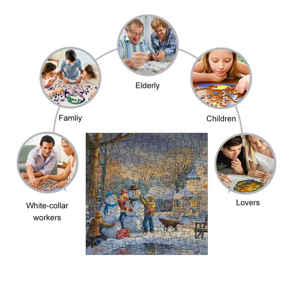 Рисунок 4 - 3D-пазлы деревянные для снежков