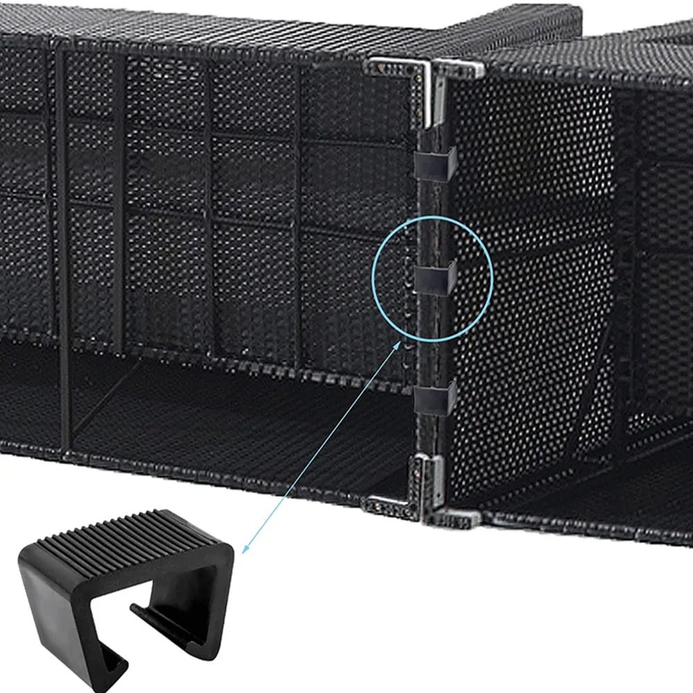 8pcs Outdoor Furniture Clips Patio Sofa Clips Rattan Furniture Clamps Wicker Chair Fasteners Connect The Sectional or Module
