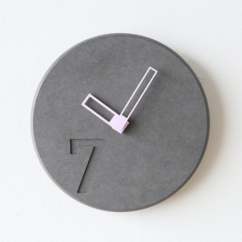 3d Wooden Clock Small Wall Clock Black  