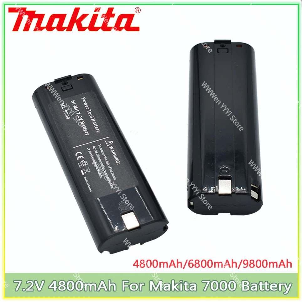 

Makita 7.2V 4800mAh Ni-MH Replacement Battery For 7000 7002 7033 191679-9 192695-4 632002-4 632003-2 7.2V Battery L50 192532-2