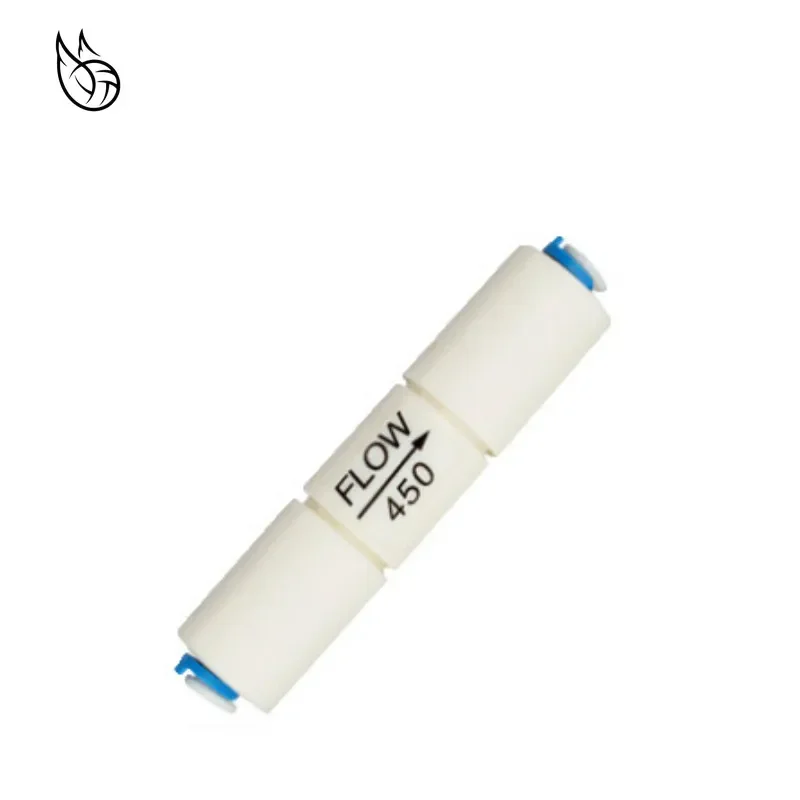 Hose Pipe Fitting Pipe Fitting Water Pipe Fitting 300CC 450CC 800CC 1500CC RO Water System Waste Water Flow Regulater Restrictor 1/4" OD Hose Reverse Osmosis Quick Pipe Fittiing
