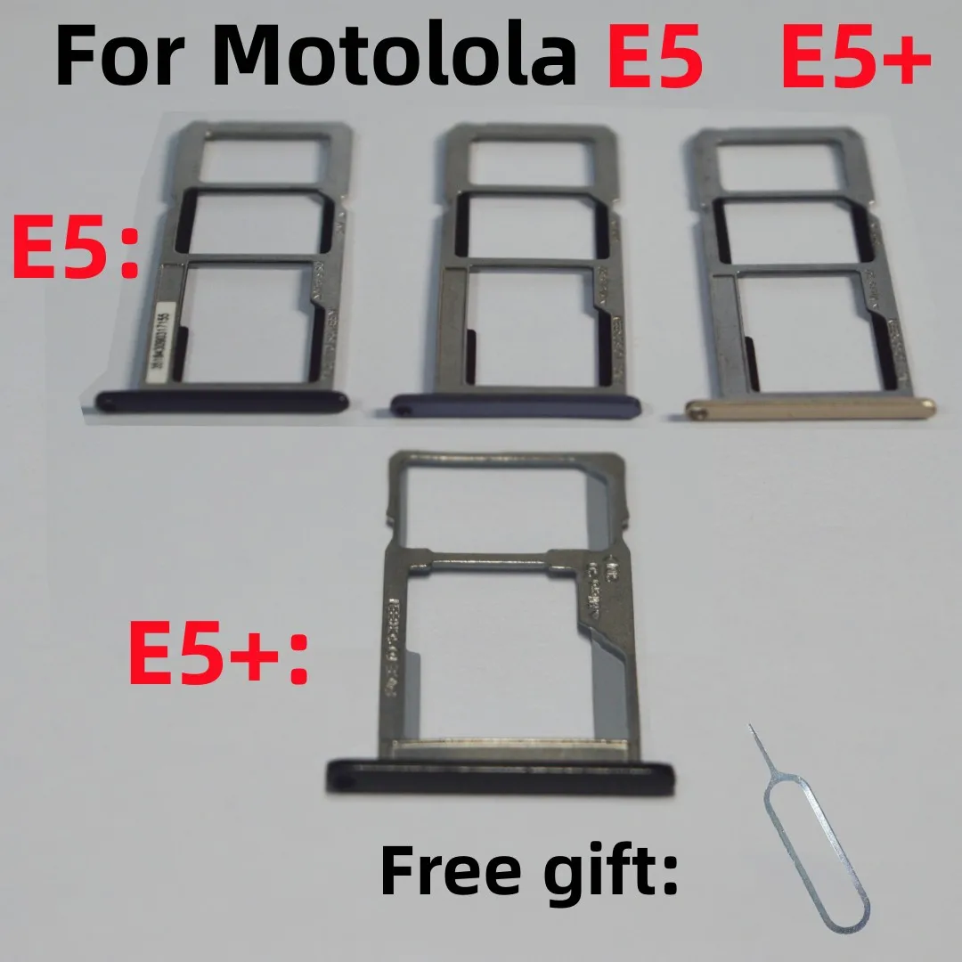 Адаптер для SIM-карты, лоток, слот для микросхемы, для Motolola Moto E5 E5 + E5Plus, держатель для ящиков/4/7/9 лоток, слот для держателя sim-карты