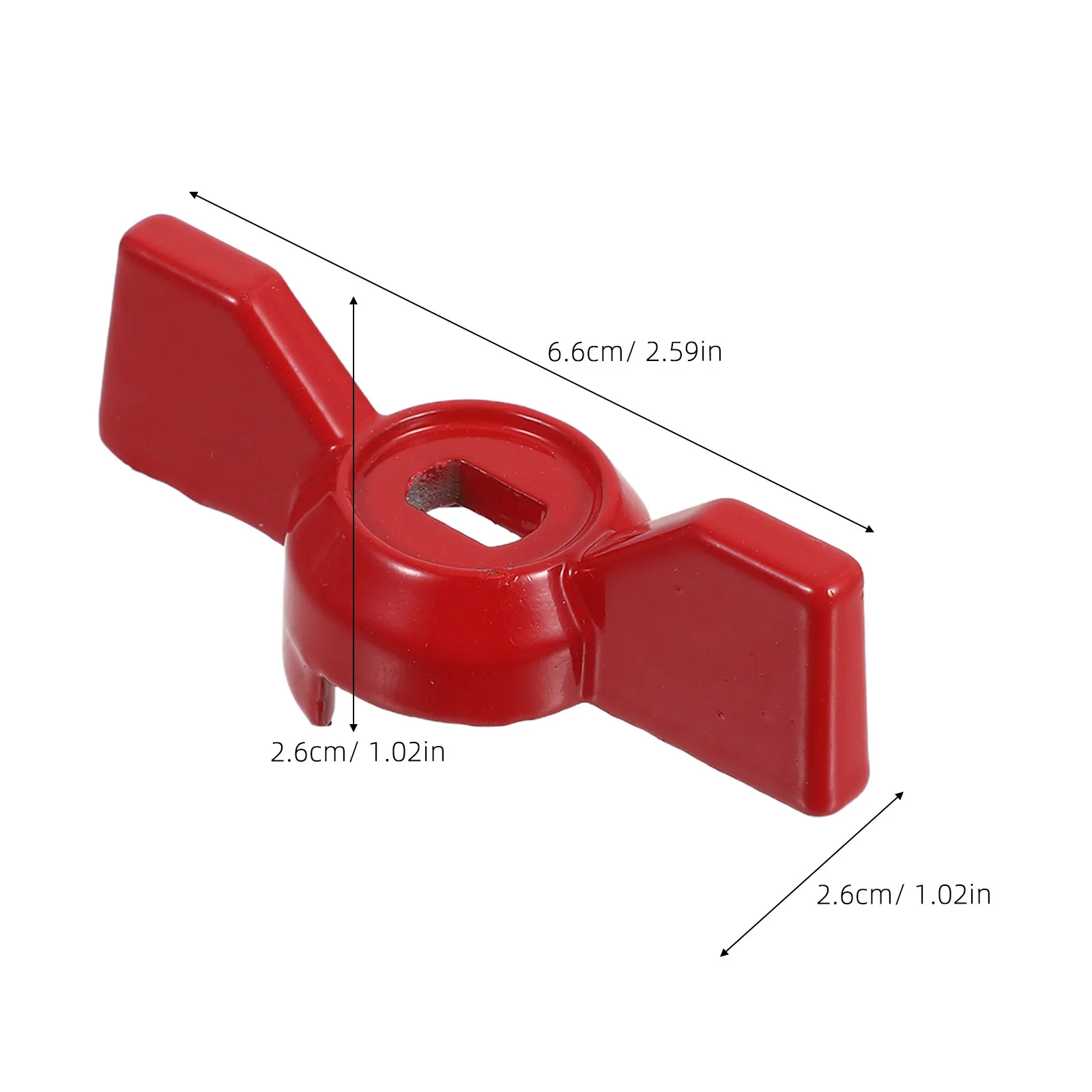 4Pcs 볼 밸브 핸들 교체용 범용 야외 탭 정원 수도꼭지 물 차단 레버 6x10mm