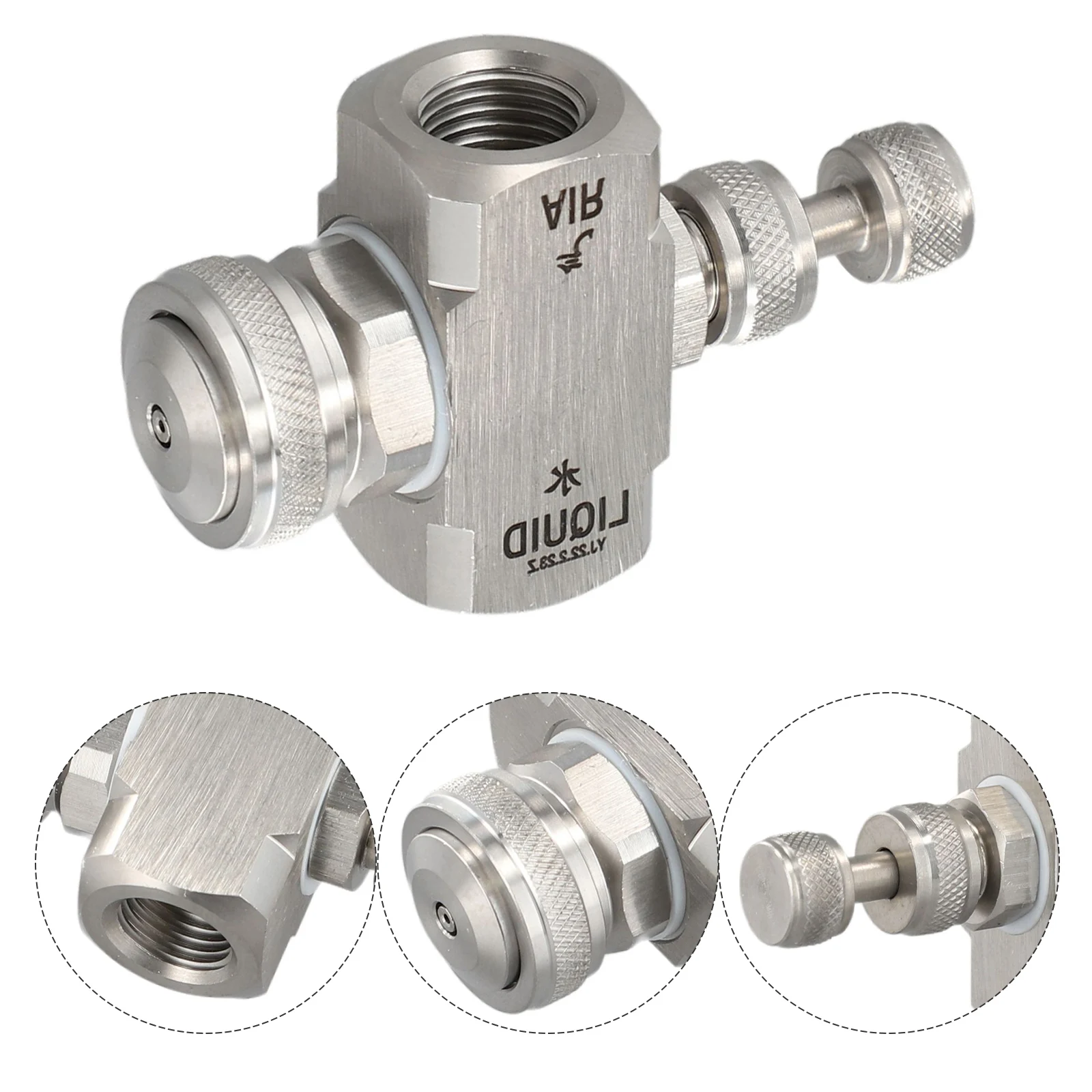 

1pc Adjustable Stainless Steel High Pressure Spray Nozzle With Female Thread For Dust Control Humidification Cooling Purposes