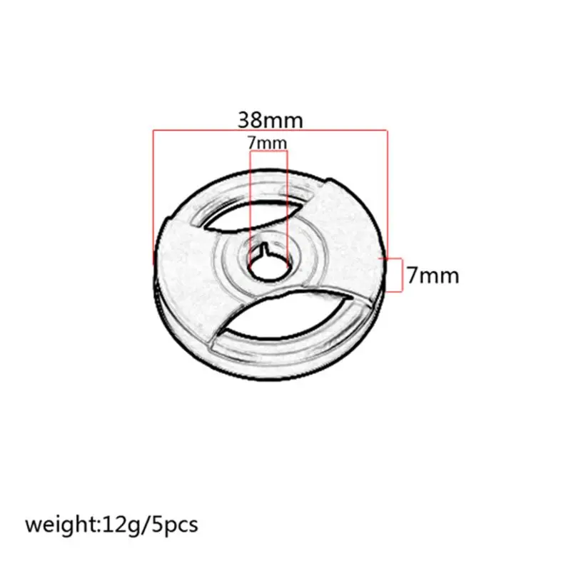 Turntable Adapter Vinyl Record Adapter 38mm 7in 45RPM Turntable Phonograph Technicas E56D