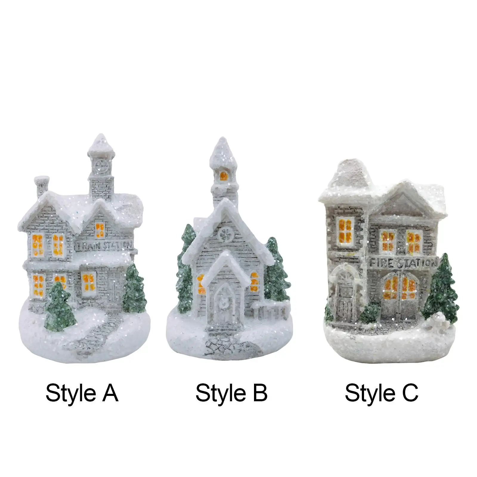 

Рождественский светящийся дом, креативные декоративные реквизиты, украшение с подсветкой для