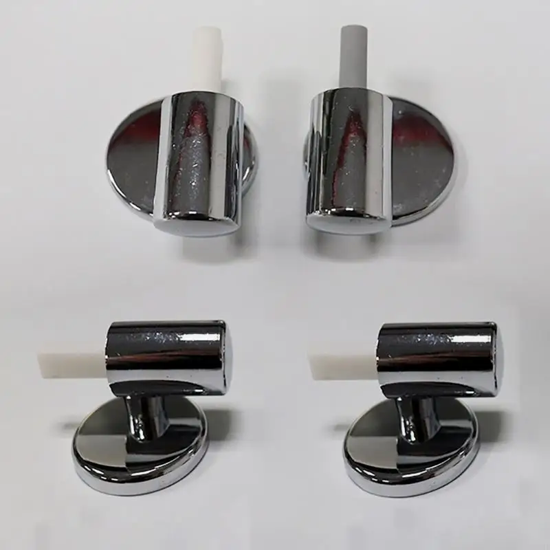 964E Slow Close Toilet Seats Hinges Replacement Set Soft Landing Toilet Component Seats Hinges for Home or Commercial Use