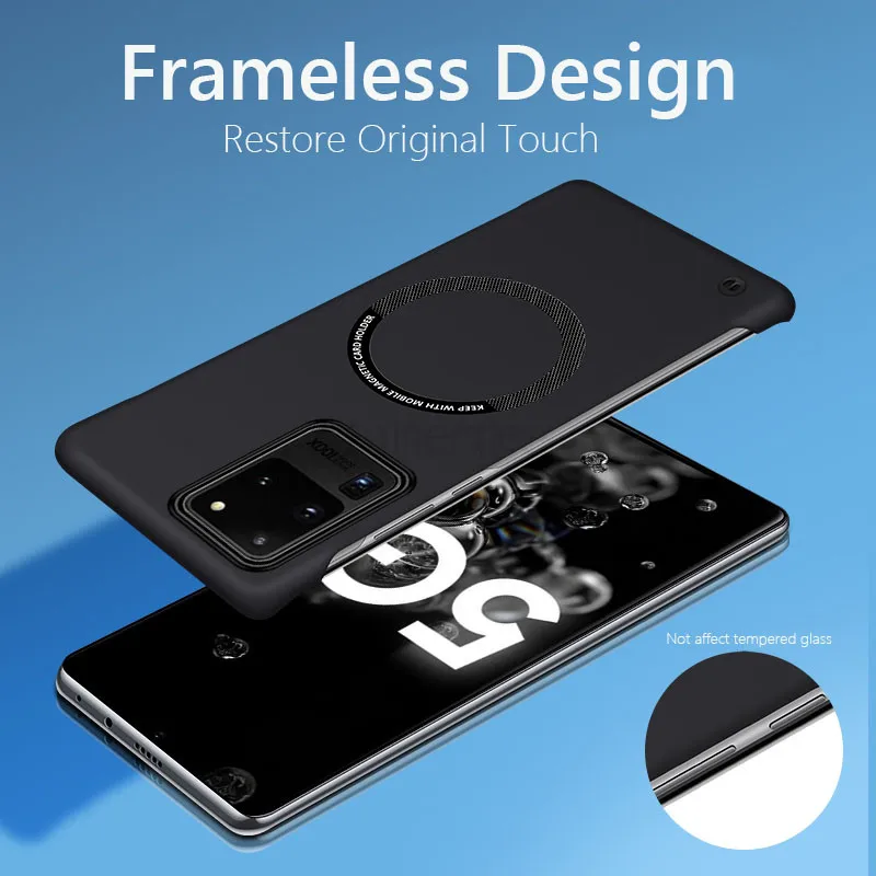 Samsung S20 S20fe 5g Gorilla Glass Frameless Magnetic For Magsafe
