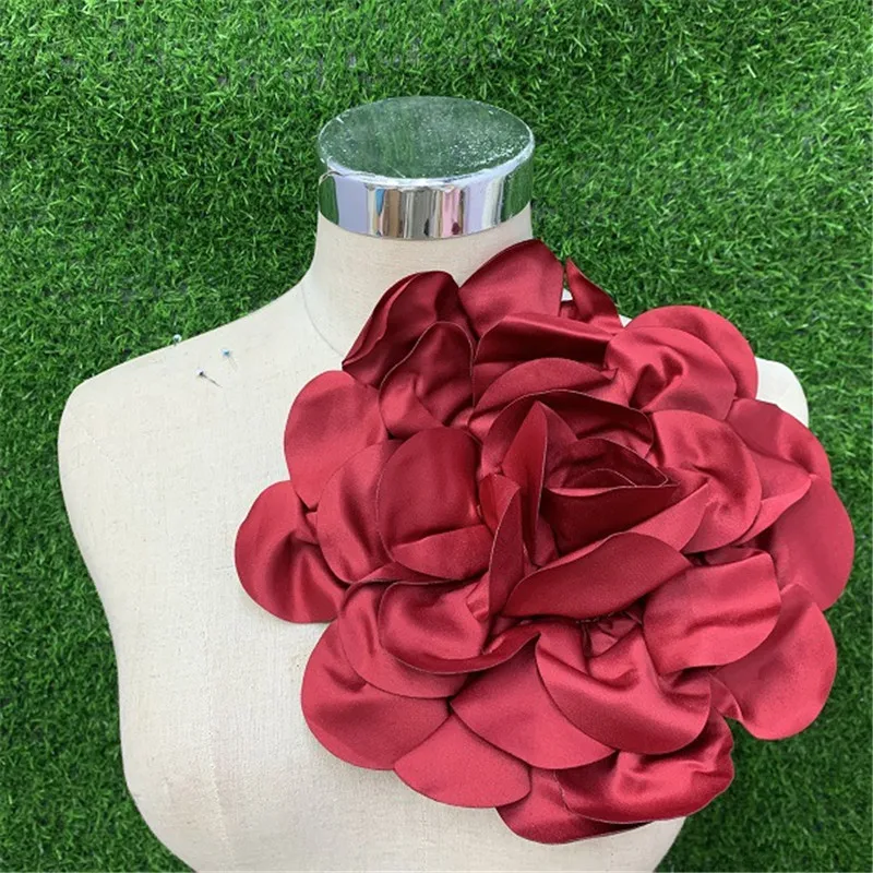 PH PandaHall Broche En Forme De Fleur De 18 Cm, Grande Broche élégante En Forme De Rose Pour Femme, Costume, Robe, Fête, Cérémonie, Danse, Vêtements, Bijoux, Cadeaux, Polyester