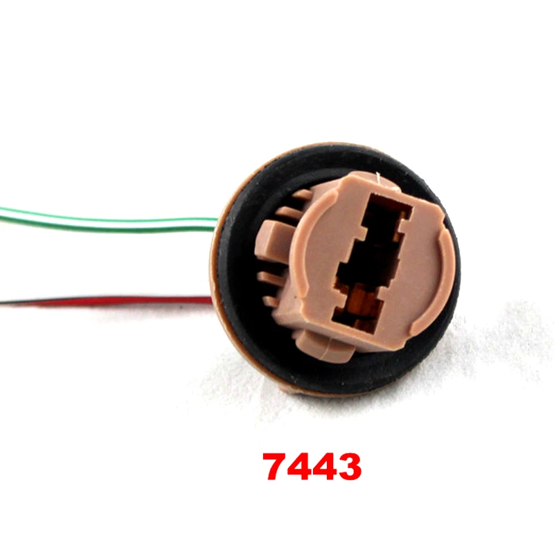 LED Lamp Bulb Base 2pcs T20 7440 7443 LED Bulb Holder Socket Adapter Connector Parking Side Light Lamp Wiring Harness Adaptor Socket