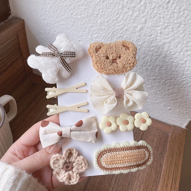 ☆New☆【オーダー♡くまプリン】ヘアクリップヘアピンベビーキッズ ☆New☆【オーダー♡くまプリン】ヘアクリップヘアピンベビーキッズ
