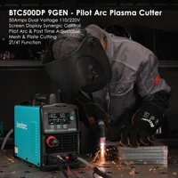 Plasma Cutter, Pilot Arc 50Amps Screen Display Single Phase Voltage 220V, Digital Plasma Cutting Machine (BTC500DP 9GEN 220V) 2