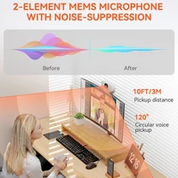 NUROUM V15-AF  75° Wide Angle Webcam 2K Full Hd 30fps with Microphone USB Video Conference Meetting For Laptop Computer Mac PC - Image 3