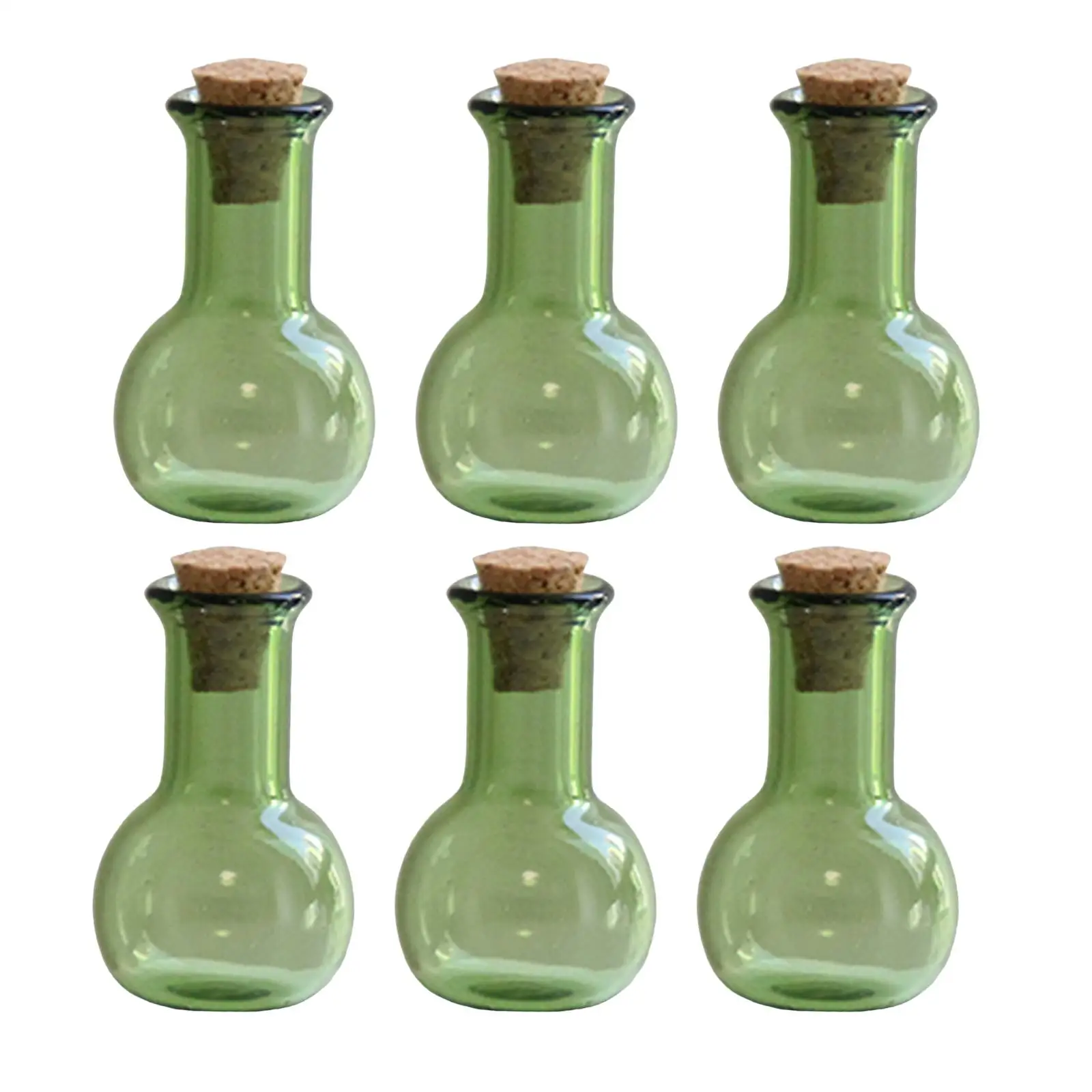 6Pcs Mini Flaschen mit Kork Wenig Wishing Flasche Container für Geschenk