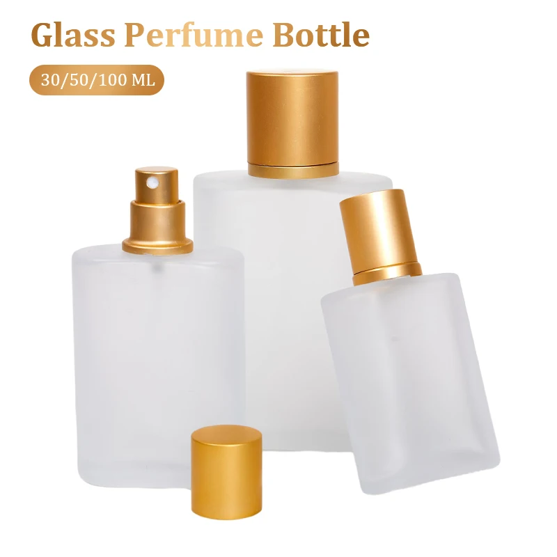샌드 블라스트 유리 향수병, 액체 스프레이 병, 빈 디펜서 병, 빈 메이크업 미세 미스트 병, 30 ml, 50 ml, 100ml