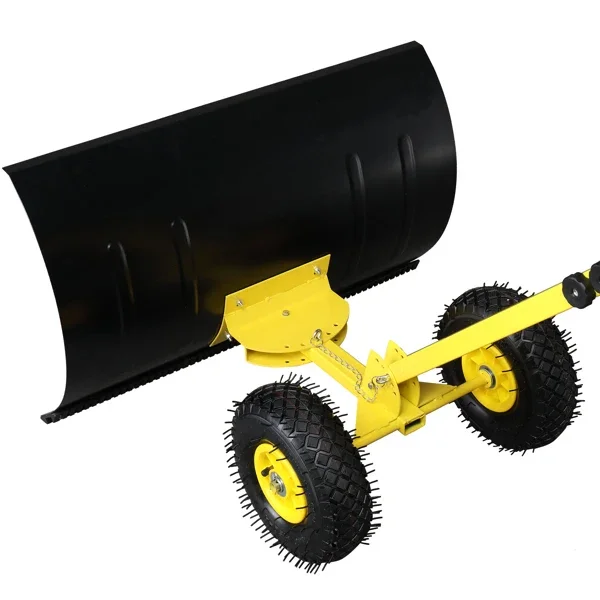  74*46cm 黄色T型把手 黑色刀片 可调节 人力除雪车 铁艺 N002-46