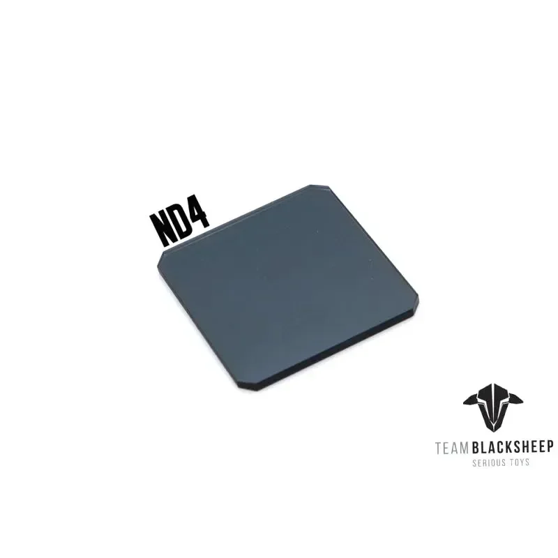 Jeu de filtres ND pour GoPro Hero - Lentille ND2/ND4/ND8/ND16/ND32 disposé en éventail sur fond blanc.