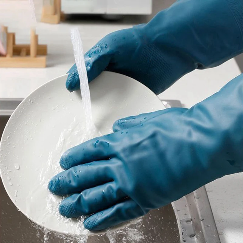 Waterproof cleaning gloves with fleece lining - Product Image 3