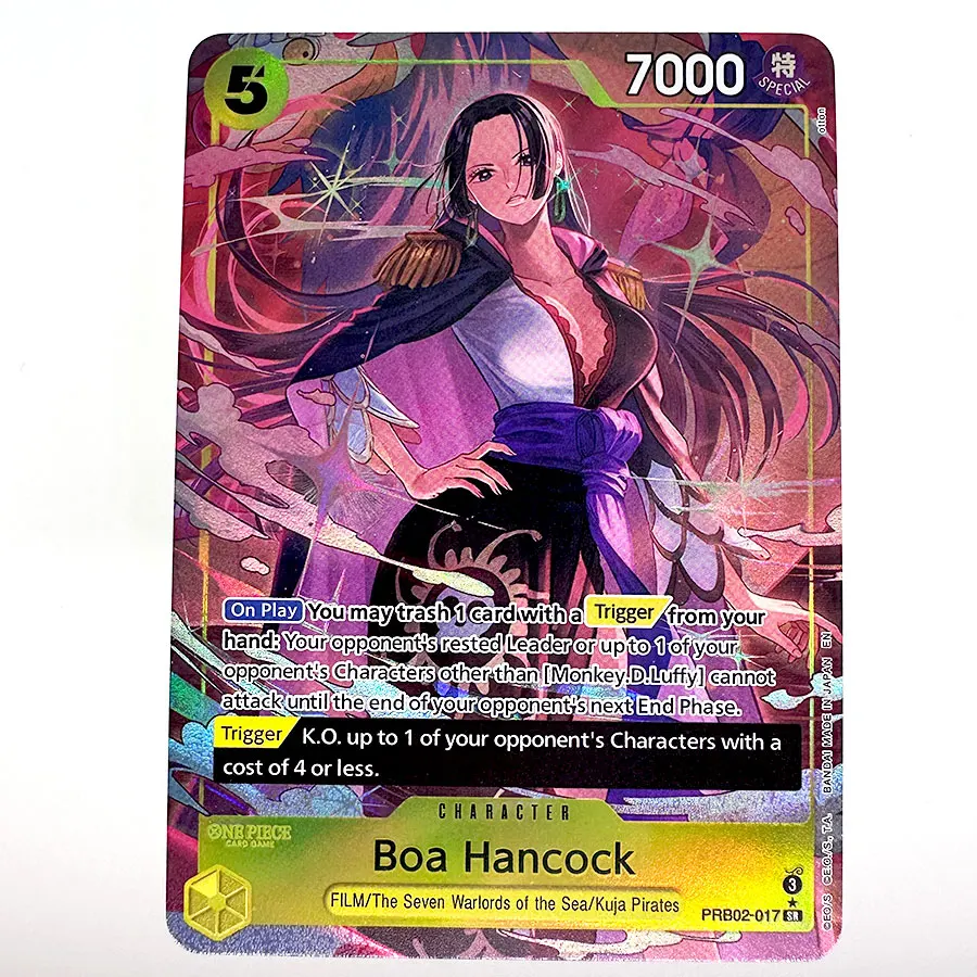 원피스 TCG 보아 핸콕 프록시 카드 워로드 쿠자 해적단 얼터네이트 아트 패러렐 포일 풀 아트 OP01/OP07/PRB02