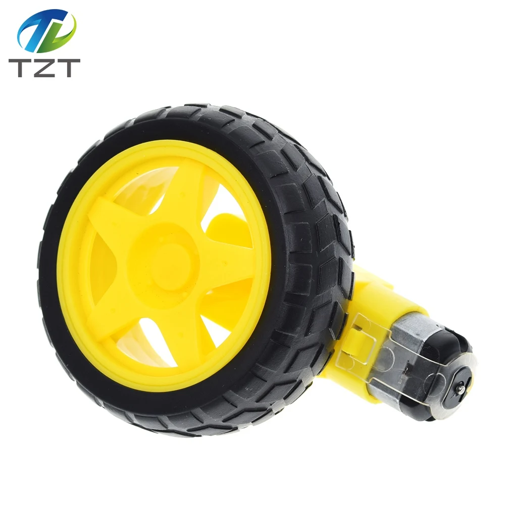Enhanced Product Title: High-Performance DC Motor with Supportive Wheels for Smart Car Chassis and Robotic Applications