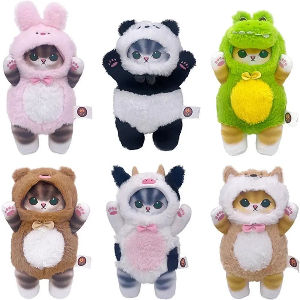25cm-Shark-Cat-Series-Disguised-Rabbit-Panda-Cow-Cat-Kawaii-Stuffed ...