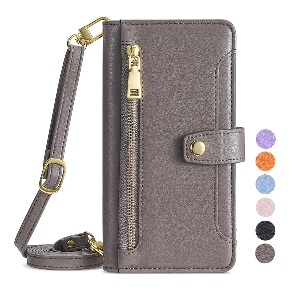 

Flip Leather Case for Motorola G9 G8 G7 G6 G5 G4 Plus Z2 PLAY E5 E6 E6S E7 Power E 2020 Multi-Function Wallet Card Slots Lanyard