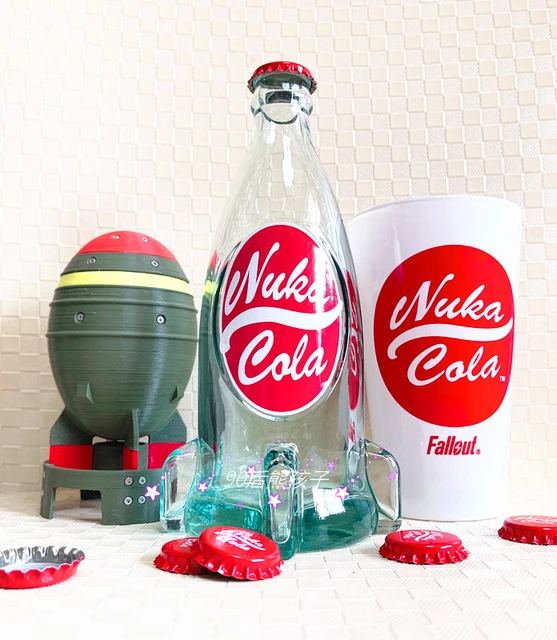 22cm Game Nuka Cola Bottle Glass Toy Model Cosplay Collection