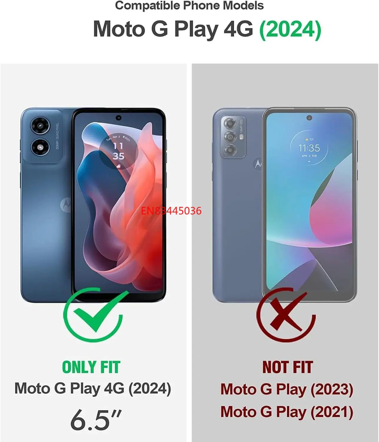 모토 G 플레이 2024 (6.5인치)용 10000mAh 외장 배터리 케이스, 휴대용 보호 무선 충전 케이스, 카플레이 지원