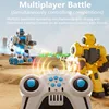 Multiplayer Battle Gesture Sensing Smart Rc Robot 2.4G  Lighting Sound Launch Bullet All Terrain Off Road Remote Control Robot 3