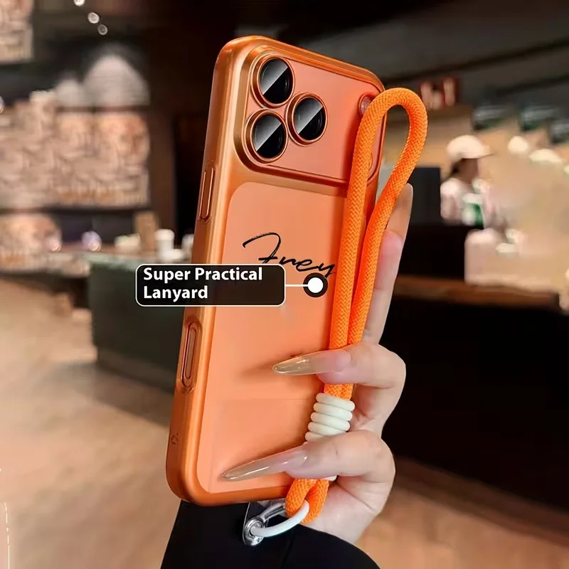 Custom DIY Name Clear Frosted Case for iphone17 16 15 thumbnail 4