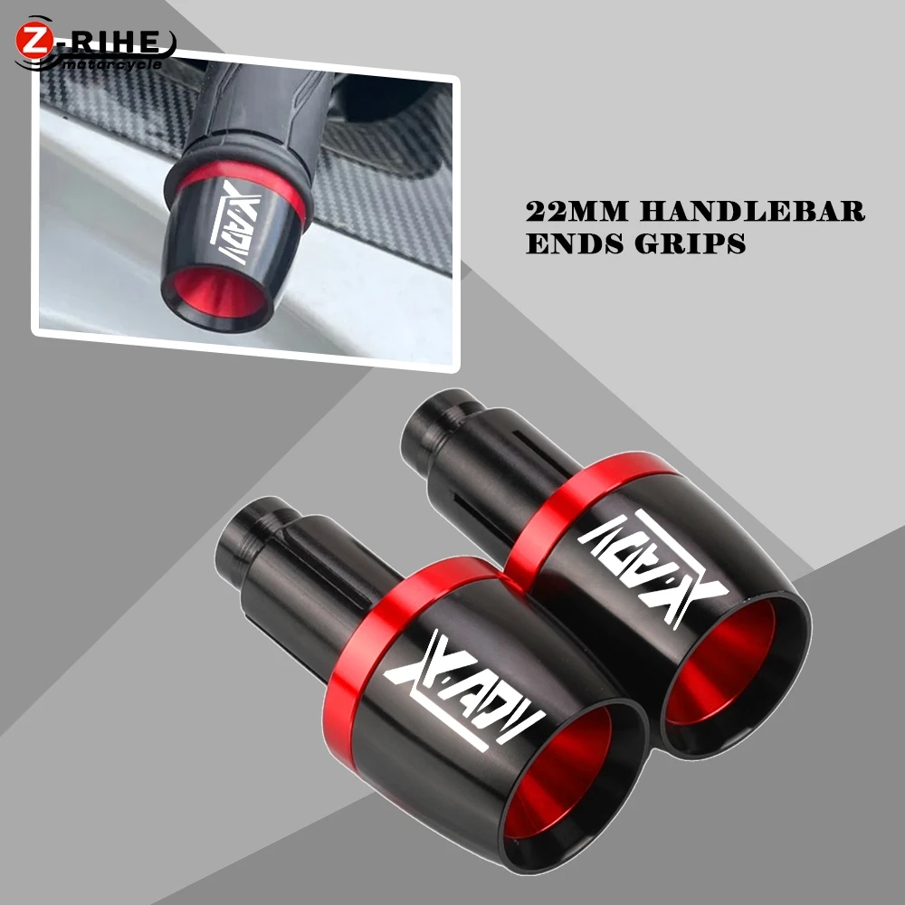 

For HONDA X-ADV XADV750 XADV 750 2023 All Year 22mm Handlebar Grips Bar Ends Cap Motorcycle Universal Handle Counterweight Plug