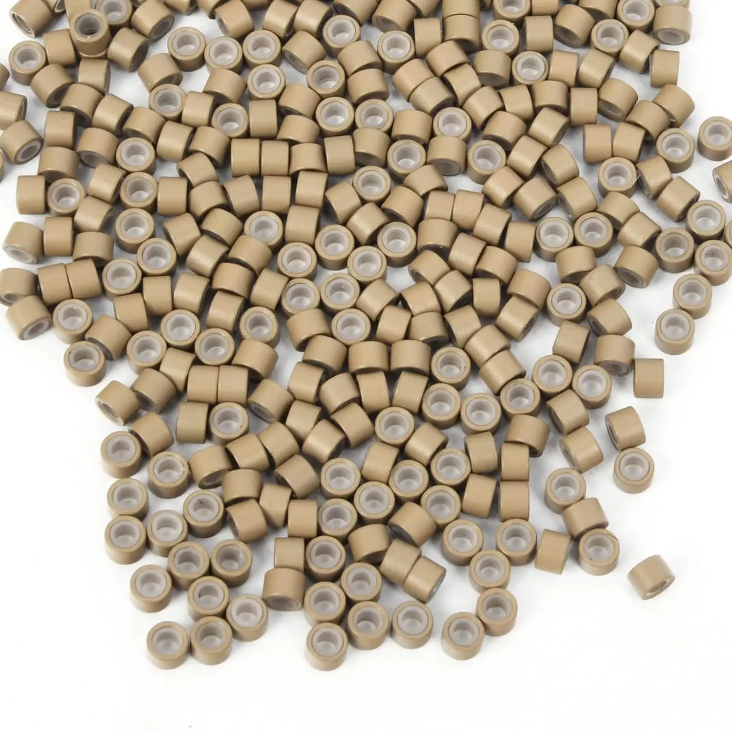 Silicone Lined Micro Rings Links Beads for I Tip Human Hair Extensions Tools 500pcs/1000pcs