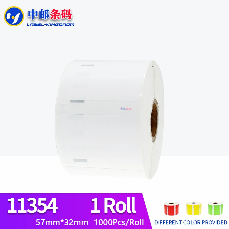1 Rotolo Dymo Compatibile 11354 Etichetta 57Mm * 32Mm 1000 Pz Per Lw400 450 450Turbo Stampante Seiko Slp 440