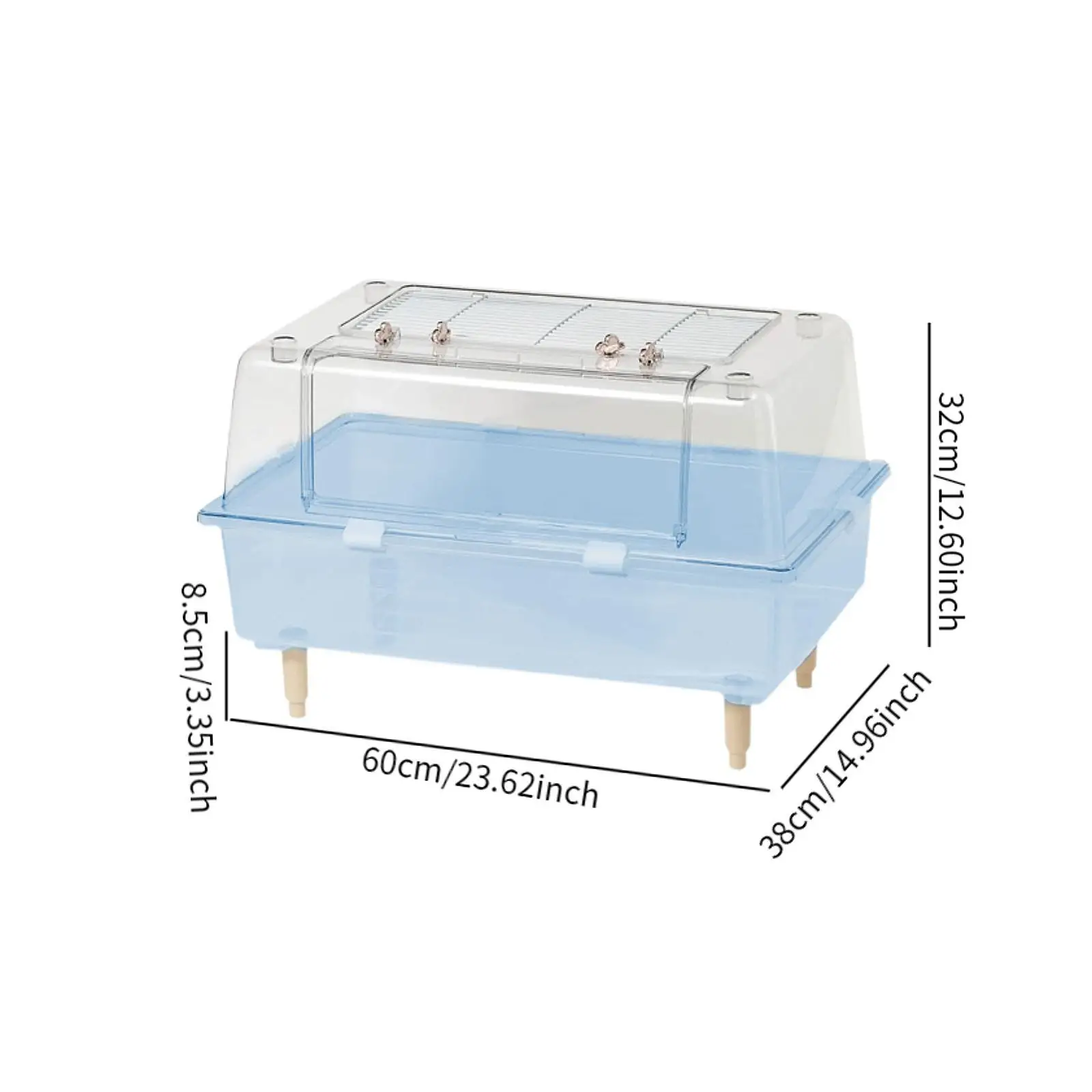 Transparent Hamster Cage Mice and Rat Habitat Small Animal Cage Hamster House Small Animals