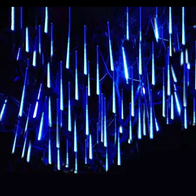 

8 Tubes LED Meteor Shower Solar String Lights Waterproof Fairy Garden Decor Outdoor Led Street Garland Christmas Tree Decoration