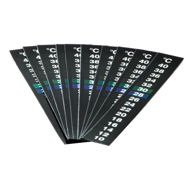 10Pcs Adhesive Thermometer Strip Fast Check Reusable Digital Temperature Sticker temperature sticker