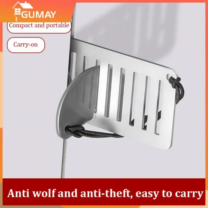 Portable Door Lock Punch-free Security Door Locker Safety Latches Metal Lock Home Room Hotel Travel Anti Theft Stopper Tool Door Latch Door Lock