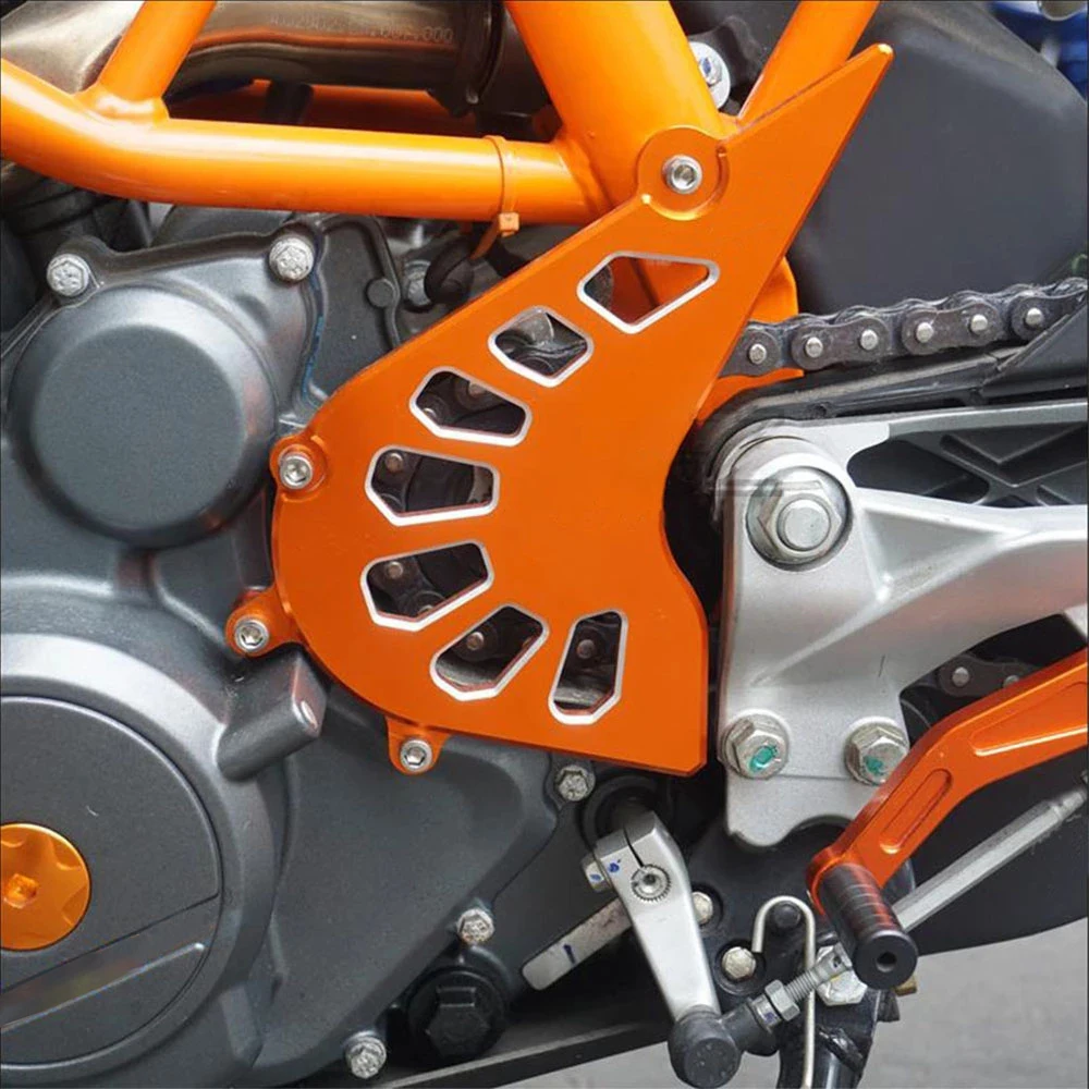 

Motorcycle Accessories CNC Front Sprocket Chain Cover Guard Protector Shield Saver For KTM Duke 125 200 250 390 2013 2014 2015