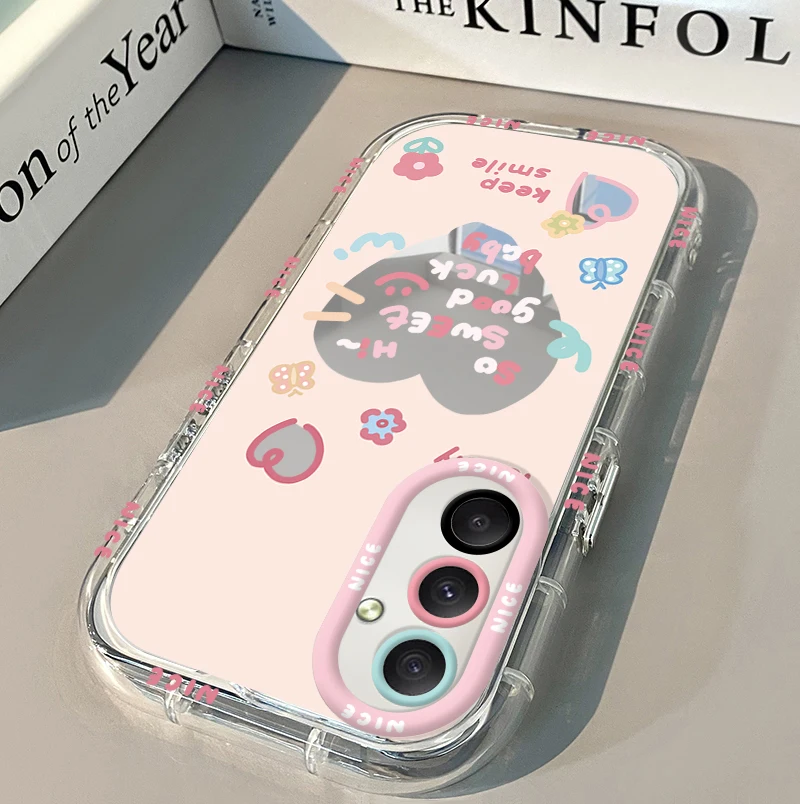 Elegant Romantic Flowers Love Heart Mirror Case Cover